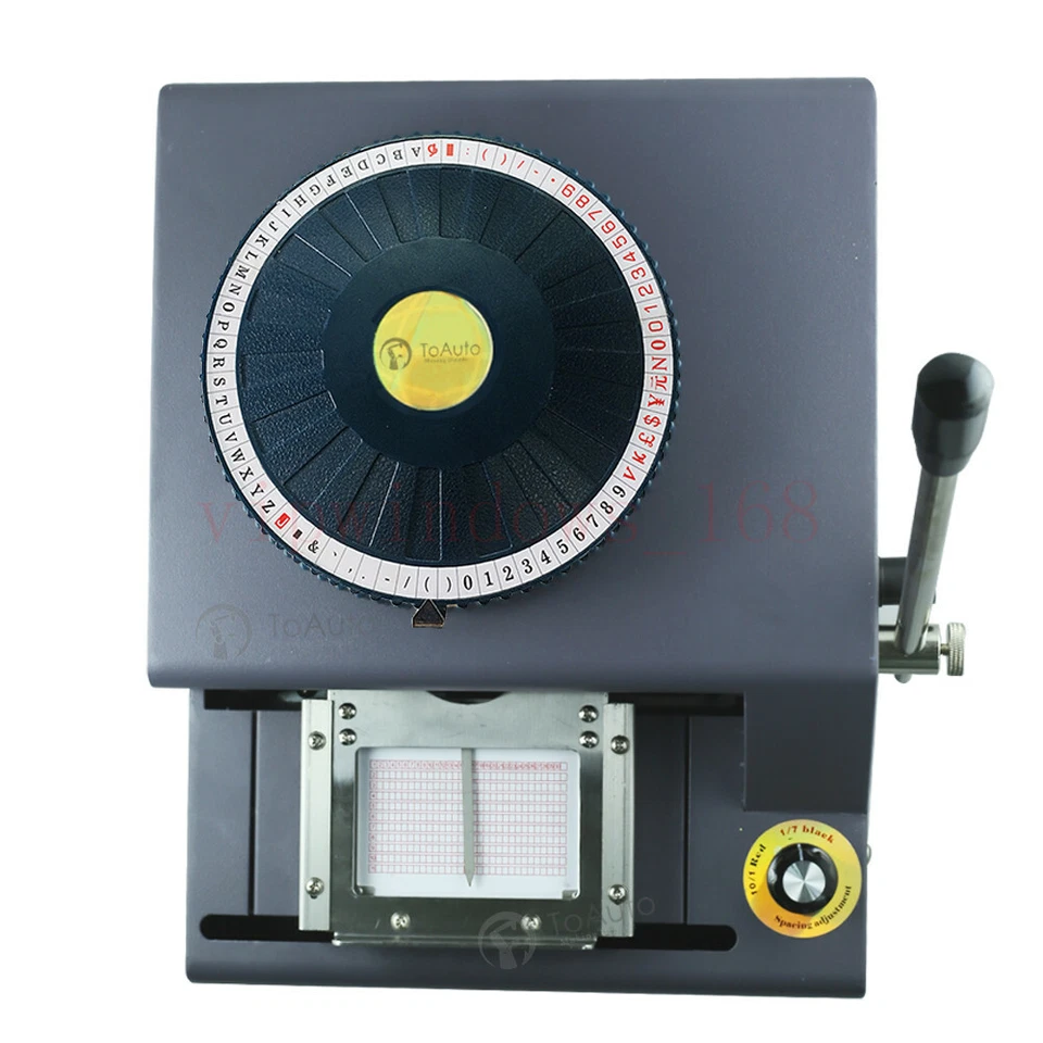 Manual Embosser Machine 72 Letter PVC VIP Card Code Printer Stamping Embossing - Image 2 of 4