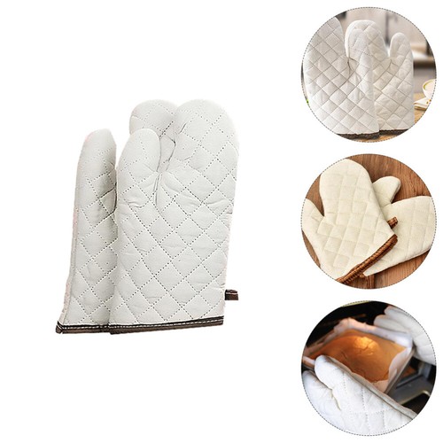 KEGOUU Ofenhandschuhe Set - 6-teilig, Hitzebeständig Bis 500°C, Mit Silikongriff