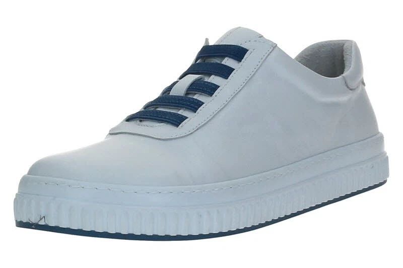 Andrea Conti – Sneaker Basse Donna In Pelle, Colore Grigio Chiaro, Taglia 39 EU – Leggere, Traspiranti, Suola Antiscivolo, Tacco 3 Cm - 2