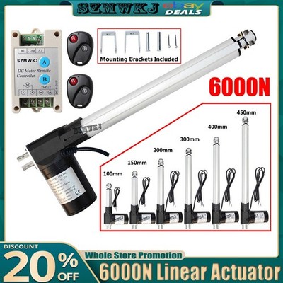 Electric 6000N 1320lbs Lift Heavy Duty DC12V Linear Actuator W/ Motor Controller