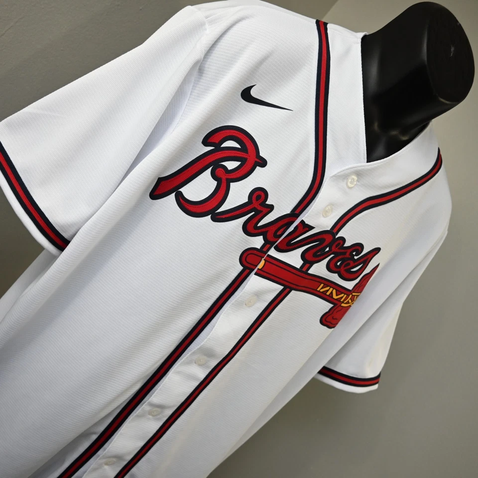 Nike MLB Atlanta Braves Austin Riley #27 White Baseball Jersey Mens Size XL - Image 3 of 4