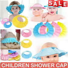 Baby Shower Cap Adjustable Kids Shampoo Bath Hair Wash Shield Hat Waterproof