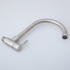 Wall Mounted Faucet Kitchen Use 304 Stainless Steel Single Cold Water Tap