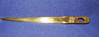 Heavy Brass Letter Opener with Fabric Cover - SALE PRICE! — photo 2