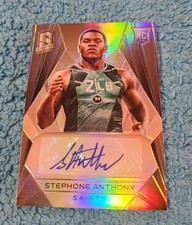 2015 Spectra Rookie Autograph Stephone Anthony Saints Signature 22/199 #212