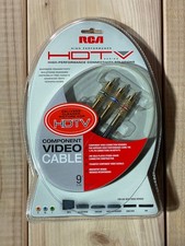RCA HDTV Component Video Cable 9ft Gold Plated Y Pb Pr New Sealed