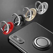 Finger Ring Holder Stand Grip 360° Rotating For Cell Phone Car Magnetic Mount