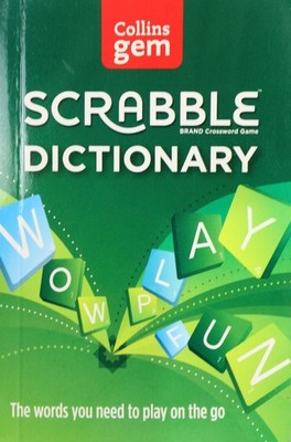 Collins Gem Scrabble Dictionary Official Word List Pocket Reference Book - VGC