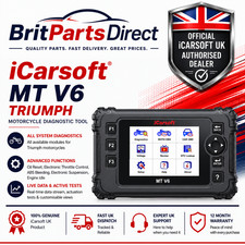 Triumph Motorcycle Diagnostic Tool iCarsoft MT V6 OBD2 Scanner Code Reader UK