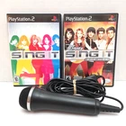 PS2 SingStar Karaoke Bundle 2 Games + USB Microphones Tested Sony PlayStation 2