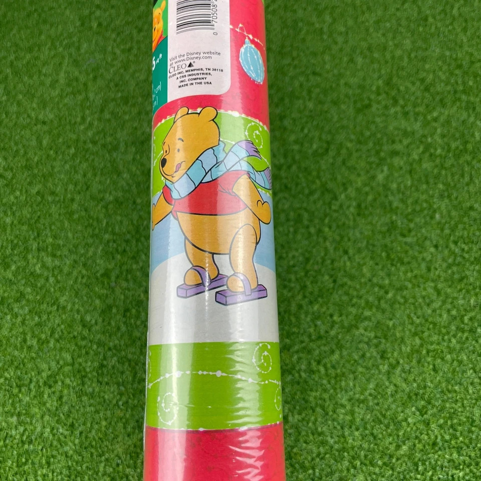 Papel de envolver regalo de Navidad Winnie the Pooh Tigger and Eeyore vintage de los años 2000  Foto 3 de 4