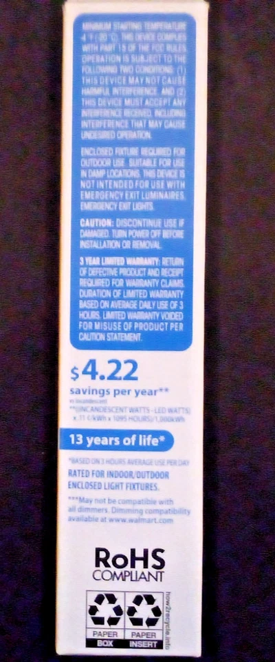 4 T10 LED Frosted Glass Bulb 5W Dimmable Tubular Light Bulbs 40 Watt FREE S/H! - Image 2 of 4