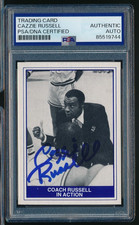 1982-83 TCMA CBA Lancaster Lightning #5 Cazzie Russell signed auto PSA/DNA 02