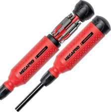 Tamperproof Security Screwdriver Set | Multi-Bit Screwdriver with ¼” Hex Shaft |