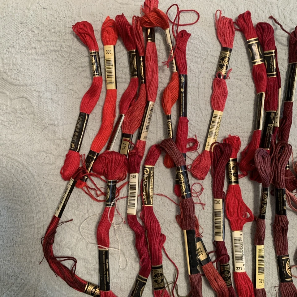 30- DMC 6-Strand Embroidery Cotton 8.7yd-all Off Reds Mixed One Of Several Lots - Image 2 of 4