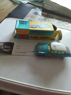 CORGI 323 CITROEN MONTE CARLO RALLY CAR ORIGINAL EXCELLENT AS SHOWN &WORN BOX