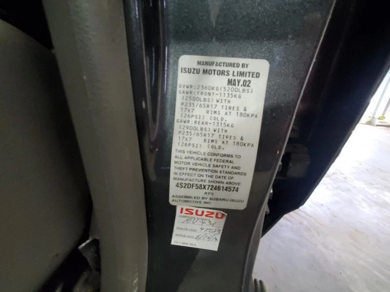 Eje trasero 4x4 compatible con 02-04 ISUZU AXIOM 408931 Foto 2 de 4