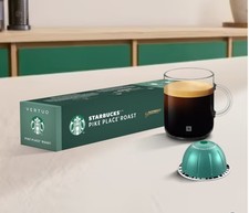 Nespresso Vertuo Coffee Starbucks Pike Place Roast 50 Capsules FREESHIP