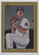2020 Bowman 1990 Bowman Gold Refractor 37/50 Forrest Whitley #90B-FW 0c2
