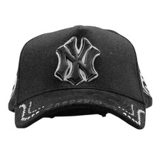 CASHED OUT HATS NY ANGEL WINGS BLACK SNAPBACK HAT FULL SET! CONYANGEL BLK