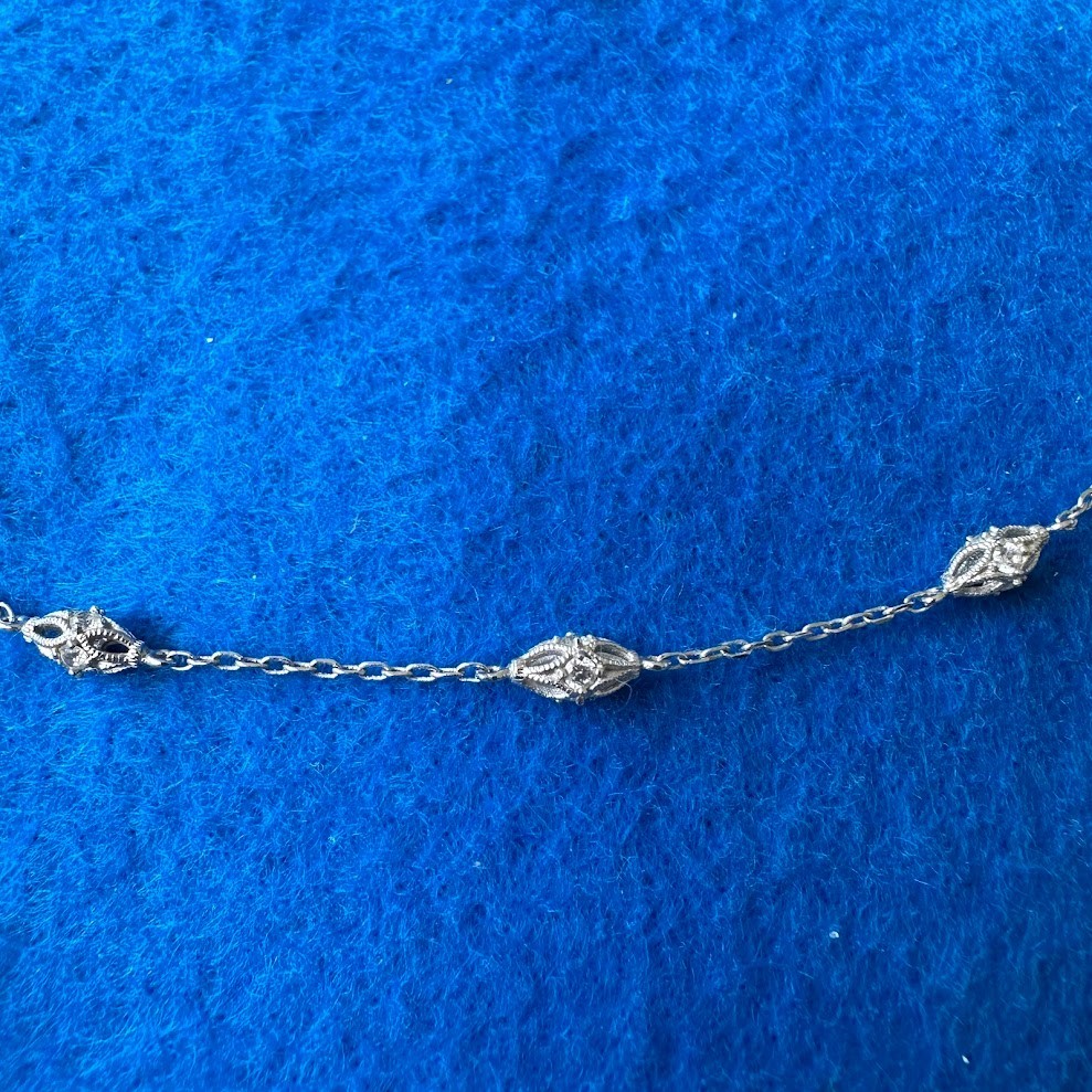 Tacori Diamonique CZ Epiphany Harlequin Station Necklace 16" View 2