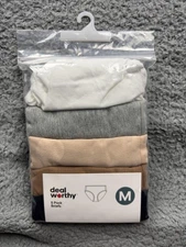 deal worthy Briefs Womens Medium Assorted 5 Pack Underwear Panties Neutrals New
