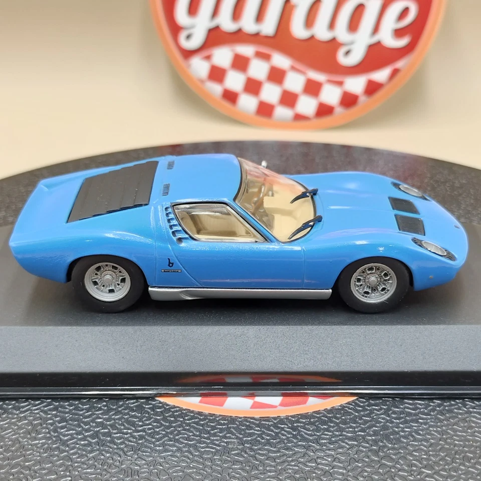 MINICHAMPS 1/43 Lamborghini Miura 1966 Blue Azzuro Diecast model 430103007 - Image 4 of 4