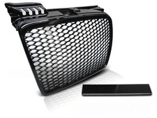 Sportgrill / Kühlergrill für Audi A4 B7 (8E) 04-08 Hochglanz schwarz in Wabendes