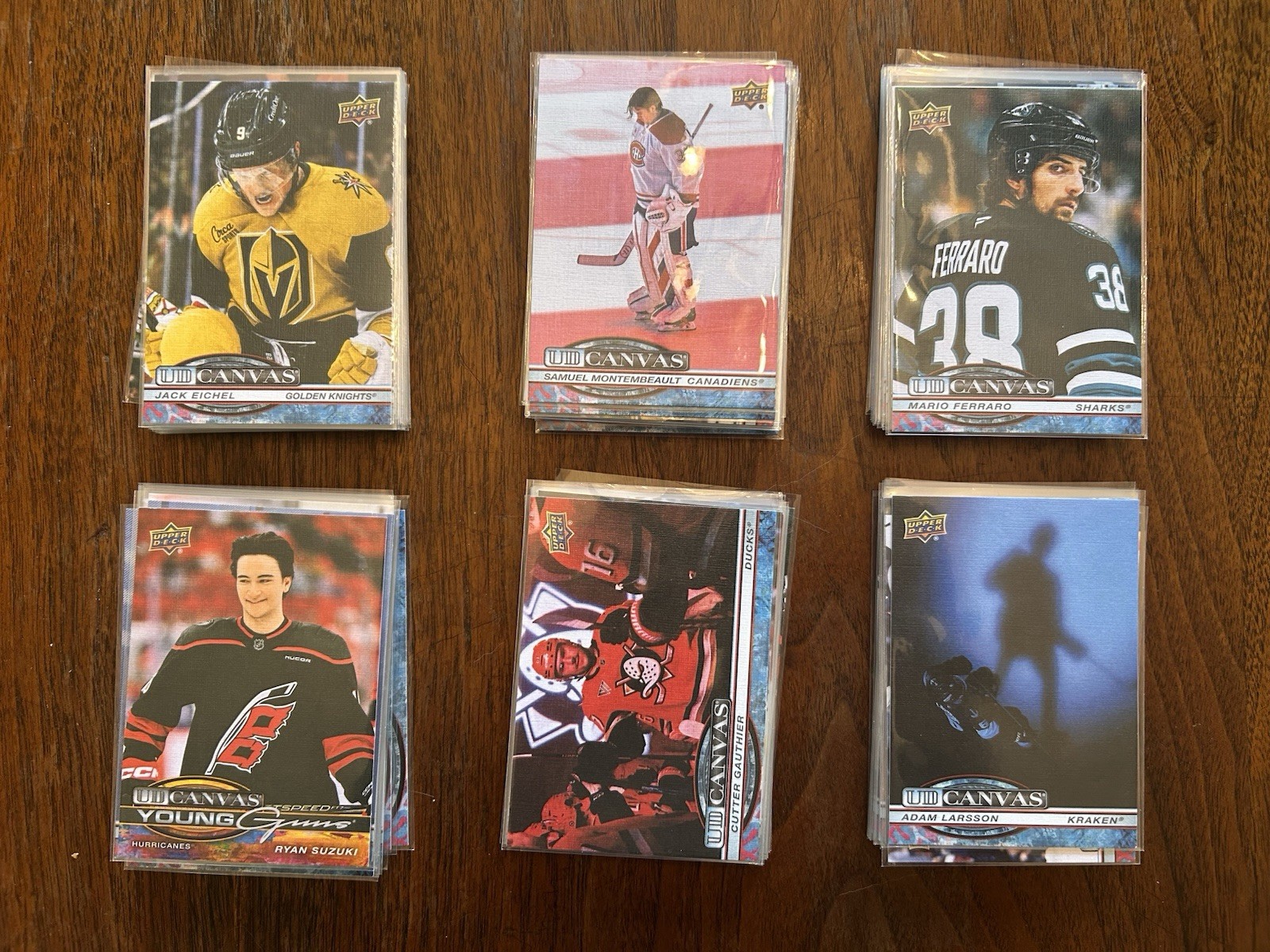 2025-26 Upper Deck Canvas Singles Series 1, 2, Extended & Young Guns