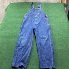 Vintage Oshkosh Overalls Mens 36 Blue 60S 70S SANFORIZED Denim UNION FITS 40x29