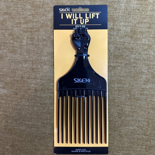 SLEEK Afro Hair Pik Black Power Fist Firstline Natural Hair NEW - Picture 2 of 3