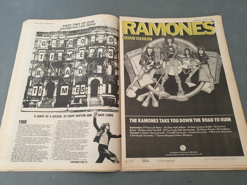 Sounds Music Newspaper September 23rd 1978, The Buzzcocks Cover - Imagen 4 de 8