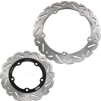 Front Rear Brake Discs Honda Integra 750 2014-2020 NC750S 2014-2021 Silver