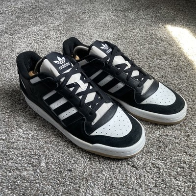Adidas Originals Forum Low Classic Black Retro White Size 10.5 Sneakers