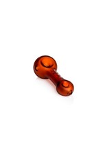 GRAV 3" SANDBLASTED MINI CLASSIC SPOON GLASS HAND PIPE  AMBER