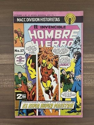 IRON MAN Comic El Hombre de Hierro #17  Macc Division México HTF Variant