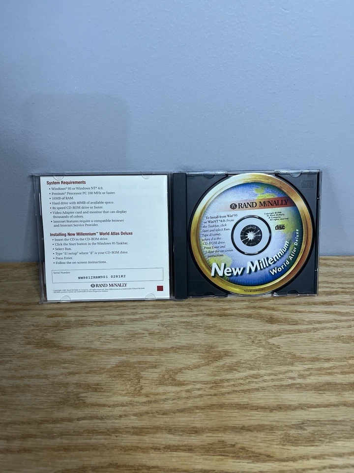 Rand McNally New Millennium World Atlas Deluxe Vintage Classic PC CD-ROM App - Image 2 of 3
