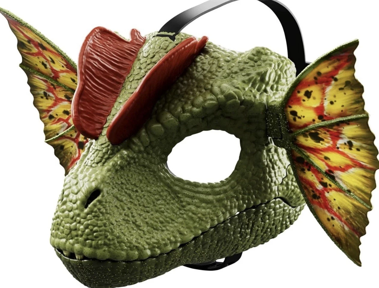 Mattel Jurassic World Role Play Mask Dilophosaurus w/Venom Launching Water New