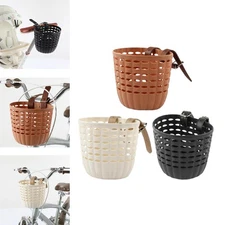 Kids Bike Basket Replace with Adjustable PU