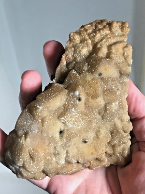 Smithsonite, pseudomorph after Calcite, Santa Eulalia, Chihuahua, Mexico