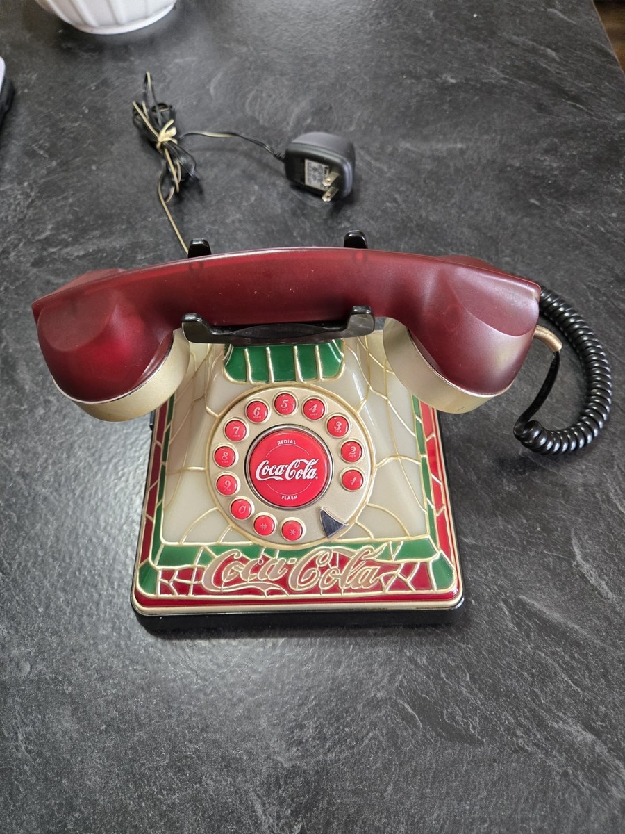 vintage Coca-Cola landline telephone w/a 