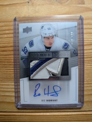 2014-15 Upper Deck Premier Rookie Patch Autos Bo Horvat #102 110/199