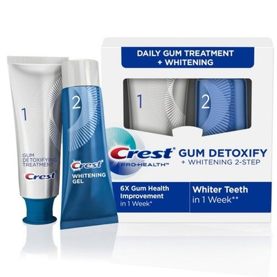 Crest Gum Detoxify Whitening 2 Step Zahnpasta Set Gum Care Teeth Whitening