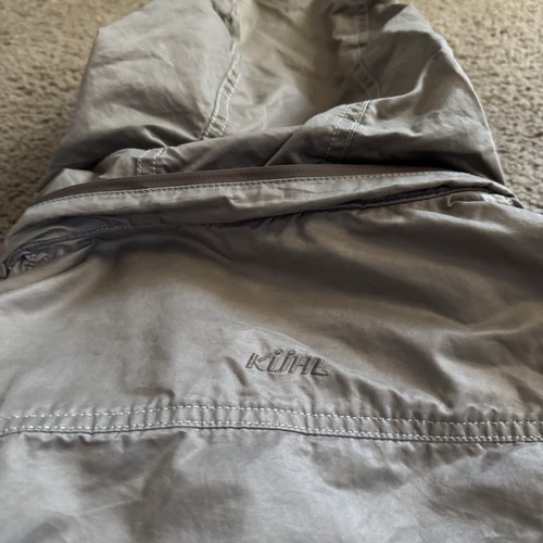 Kuhl Jacket Mens Small Kollusion Utility Hiking Field 4 Pocket Hooded EUC Brown - Picture 4 of 6