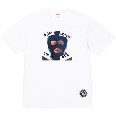 Supreme God Save Us Tee Fuchsia Black Royal Olive White 5colors