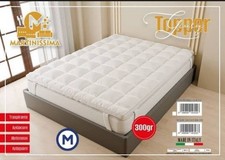 Topper Trapuntato 300gr Con Elastici Bianco Martinissima/suprema Disponibilità 