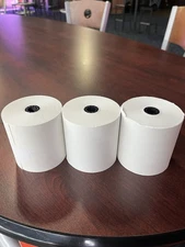 Universal Paper Rolls White Bond 3in X 165ft Kitchen UNV42300 New Rolls 3 Pack