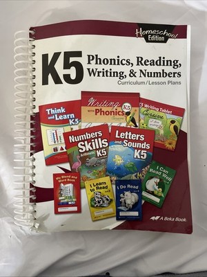 ABeka Homeschool K5 Phonics, Reading Writing and Numbers Curriculum Lesson Plans