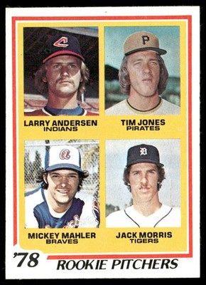1978 Topps Larry Andersen / Tim Jones / Mickey Mahler / Jack Morris #703