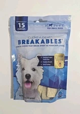 Breakables Clenz-a-dent Rawhide Chews (Small) [15 count]